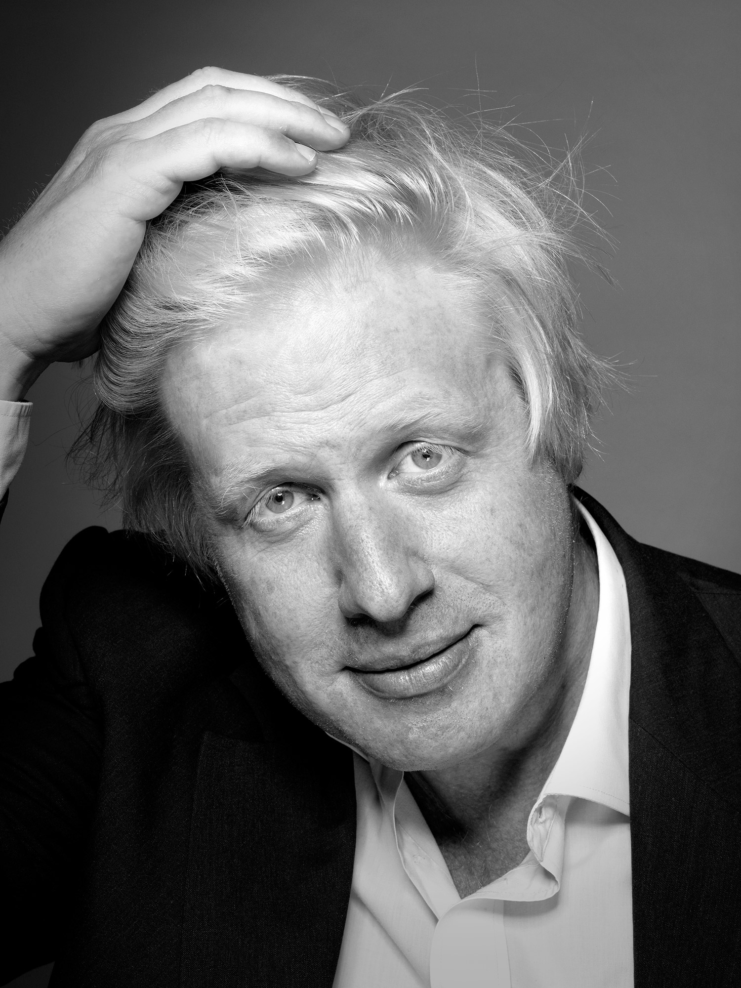 Boris Johnson photograph by Henry Bourne photographer for Elle Magazine