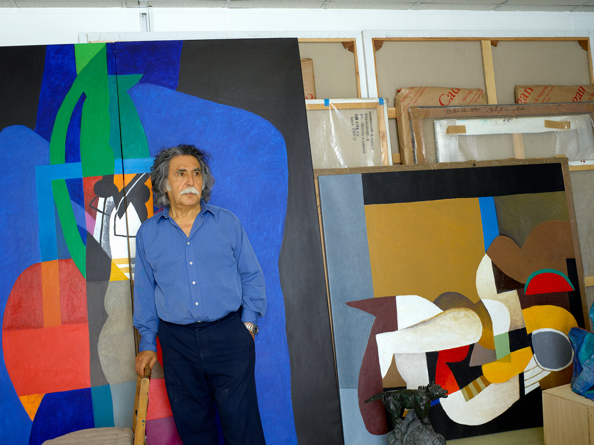 Dia Al Azzawi, photograph by henry bourne photographer for The Telegraph Magazine