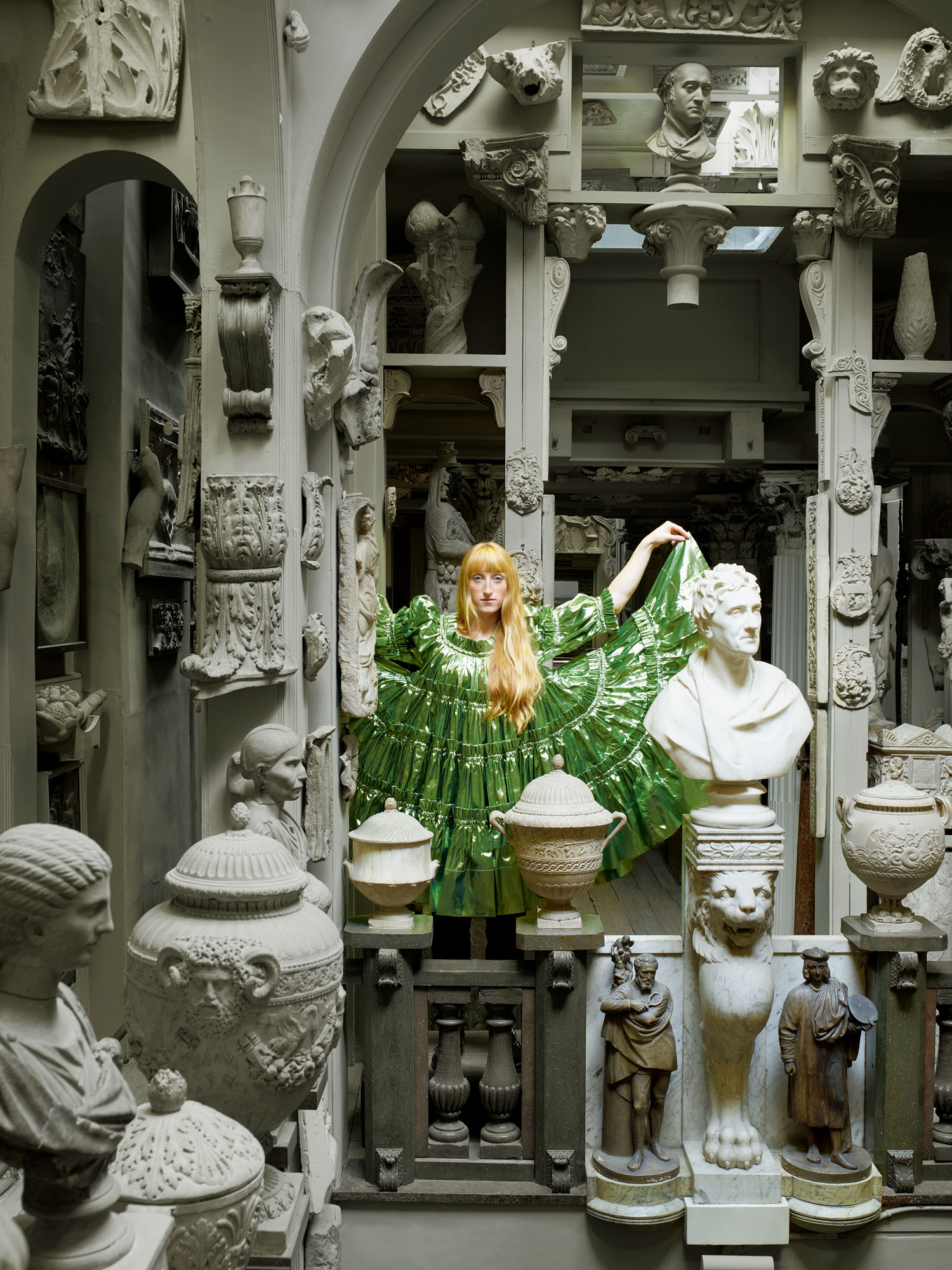 Molly Goddard, photograph by Henry Bourne for Harpers Bazaar