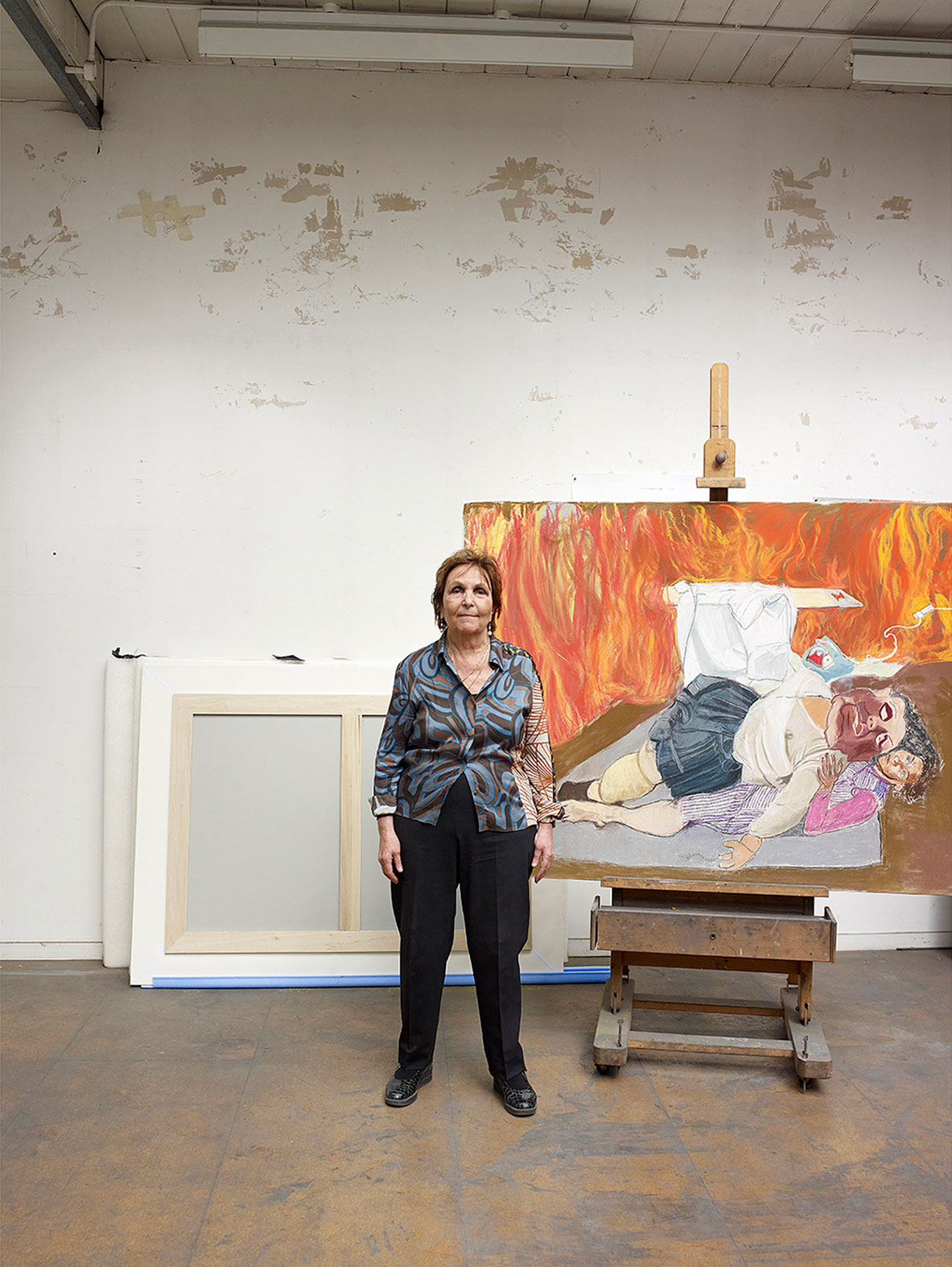 Paula Rego photograph by henry bourne photographer for Harper's Bazaar