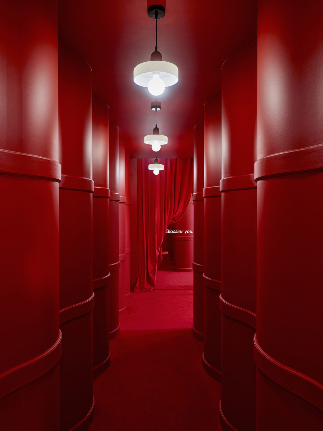 Glossier London store architecture photographed by Henry Bourne