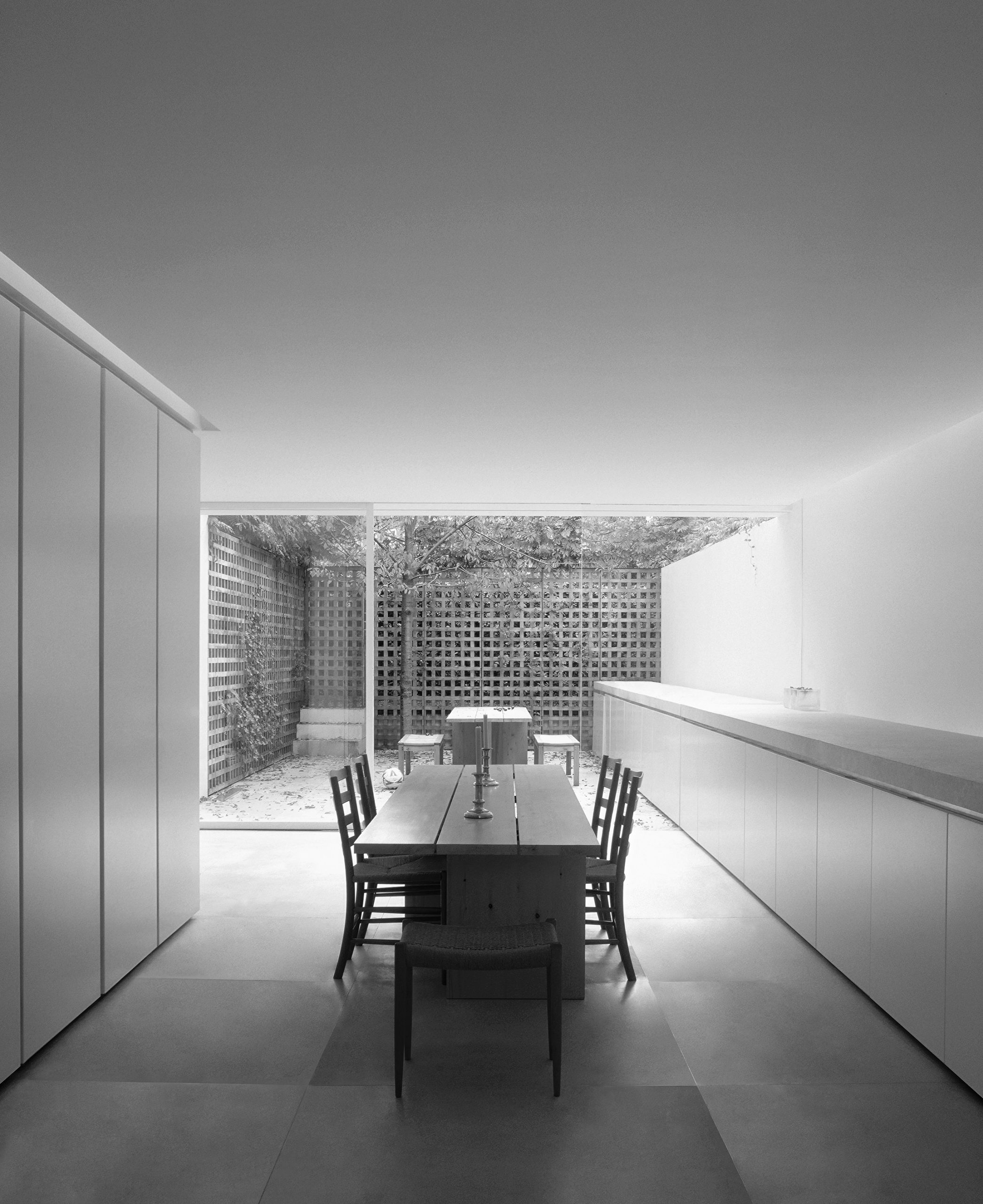 John Pawson House interior, London, photographed by Henry Bourne for British Vogue