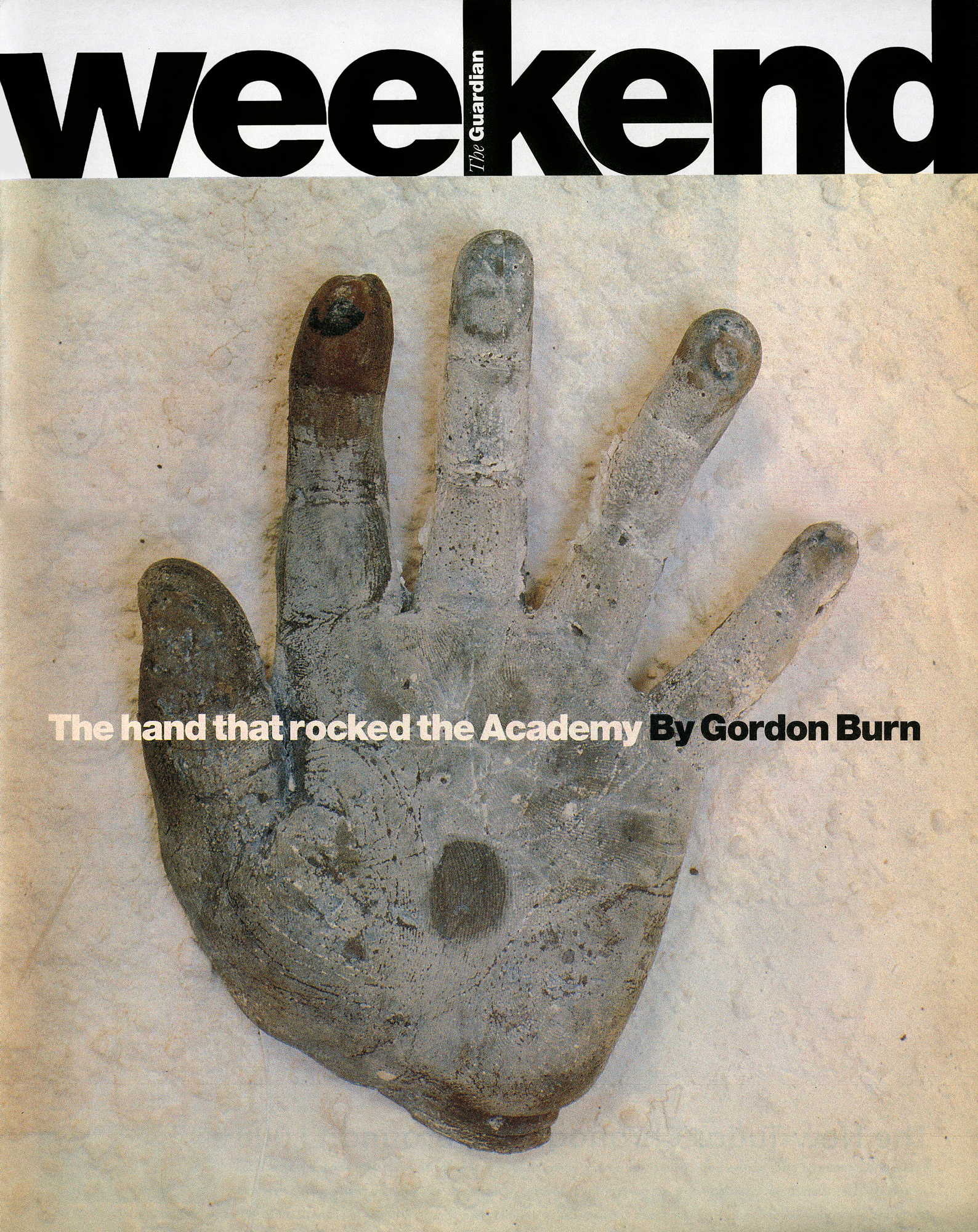 Marcus Harvey artist Photographed by Henry Bourne for the Guardian Weekend Magazine