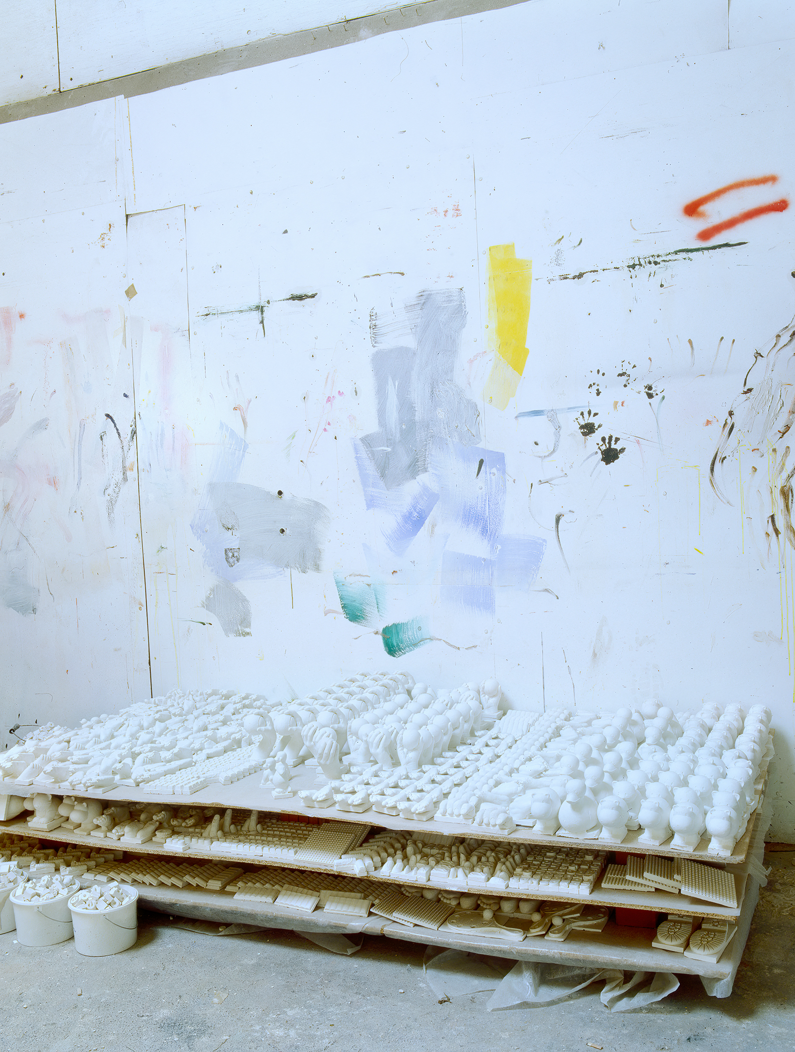Marcus Harvey artist Photographed by Henry Bourne for the Guardian Weekend Magazine